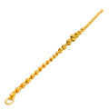 Sparkling Faceted Orb 22k Gold Bracelet