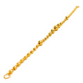 Disco Orb Accented 22k Gold Bracelet 