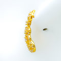 Gorgeous Glistening 22k Gold CZ Hanging Earrings 