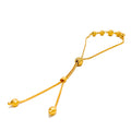 Radiant Draped 22K Gold Orb Bolo Bracelet