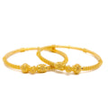 Lavish Beadwork 22k Gold Pipe Bangles