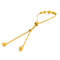 Chic Trendy 22K Gold Orb Bolo Bracelet 