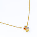 S - Diamond Letter + 18K Gold Necklace