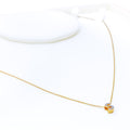 S - Diamond Letter + 18K Gold Necklace