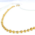 Bright Elegant 22k Gold Orb Chain  - 24"   