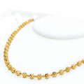 Traditional Dotted 22k Gold Chain  - 16"     