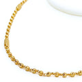 Dapper Barrel Bead 22K Gold Necklace - 16"   