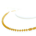 Graceful Traditional 22K Gold Bead Necklace - 17"       