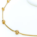 Chic Striking 22K Gold Orb Necklace - 18"      