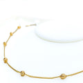 Chic Striking 22K Gold Orb Necklace - 18"      