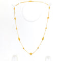 Imperial Glowing Orb 22k Gold Long Necklace - 24"