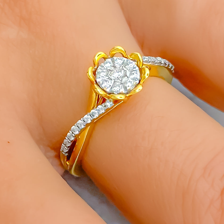 Gold Ring, 14k Yellow Gold, Diamond Ring, Women Diamond Ring, Free  Shipping, Yellow Gold Ring, Diamond and Gold Ring, Free Shipping - Etsy
