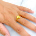 Dainty Rhombus 21K Gold Ring 