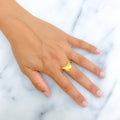 Bright Butterfly 21K Gold Ring 