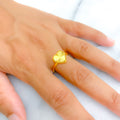 Attractive Heart 21K Gold Ring 