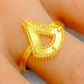 Fancy Fanned 21K Gold Ring