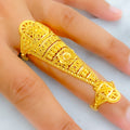 Extravagant Traditional 22k Gold Overall Finger Ring