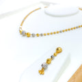 Captivating Two-Tone 22k Gold Lara Necklace Set 