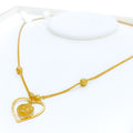 Captivating Heart 22k Gold Necklace