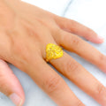 Tasteful Blooming 22k Gold Ring