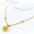 Ethereal Apple Drop 22k Gold Necklace