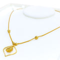 Vibrant Charming 22k Gold Necklace