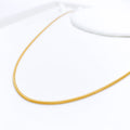 Slender Dragon 22k Gold Chain  - 16"