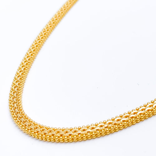 Thick Flat 22k Gold Chain - 18"