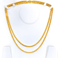 Extra Extra Thick 22k Gold Hollow Wheat Chain 