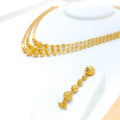 Festive Fancy Dotted 22k Gold Lara Necklace Set