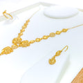 posh-leaf-motif-5-piece-21k-gold-necklace-set