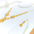 floral-chandelier-5-piece-21k-gold-necklace-set