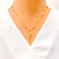 Opulent Oval 4-Piece 21k Gold Necklace Set 