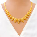 Imperial Paisley 22K Gold Necklace Set 