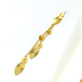 Sparkling Leaf 4-Piece 21k Gold Necklace Set