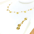 Sophisticated Round 4-Piece 21k Gold Necklace Set