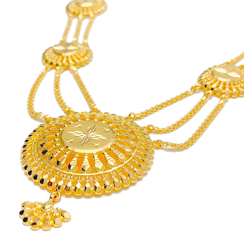 Impressive Opulent 22k Gold Domed Long Set