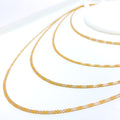 Chic Flat 22K Gold Two-Tone Chain - 16"    