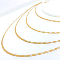 Chic Flat 22K Gold Two-Tone Chain - 22"  