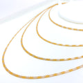 Chic Flat 22K Gold Two-Tone Chain- 20"  