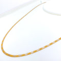 Chic Flat 22K Gold Two-Tone Chain - 16"    