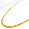  Broad Flat 22K Gold Two-Tone Chain - 24"  