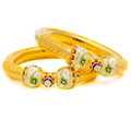 ethereal-multi-color-22k-gold-pipe-bangles