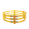 magnificent-multi-color-22k-gold-pipe-bangle