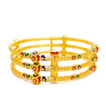 magnificent-multi-color-22k-gold-pipe-bangle