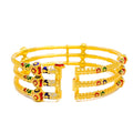 magnificent-multi-color-22k-gold-pipe-bangle