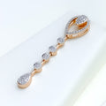 Dazzling Contemporary Diamond + 18k Gold Necklace Set