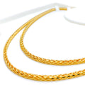 Extra Extra Thick 22k Gold Hollow Wheat Chain 