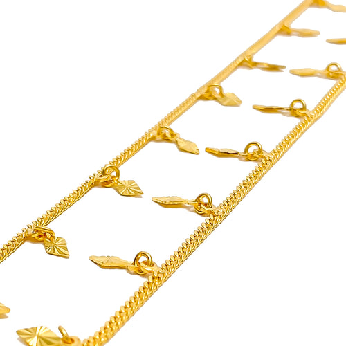 reflective-diamond-shaped-22k-gold-charm-anklets