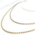 Dazzling Chic 22K Two-Tone Gold Chain - 20"  